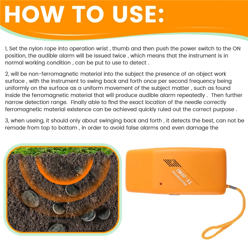 [جديد A09R!】 كاشف المعادن للطعام المحمول عالي الحساسية كاشف إبرة كشف الحديد إبرة الماسح الضوئي للكشف عن المعادن #5