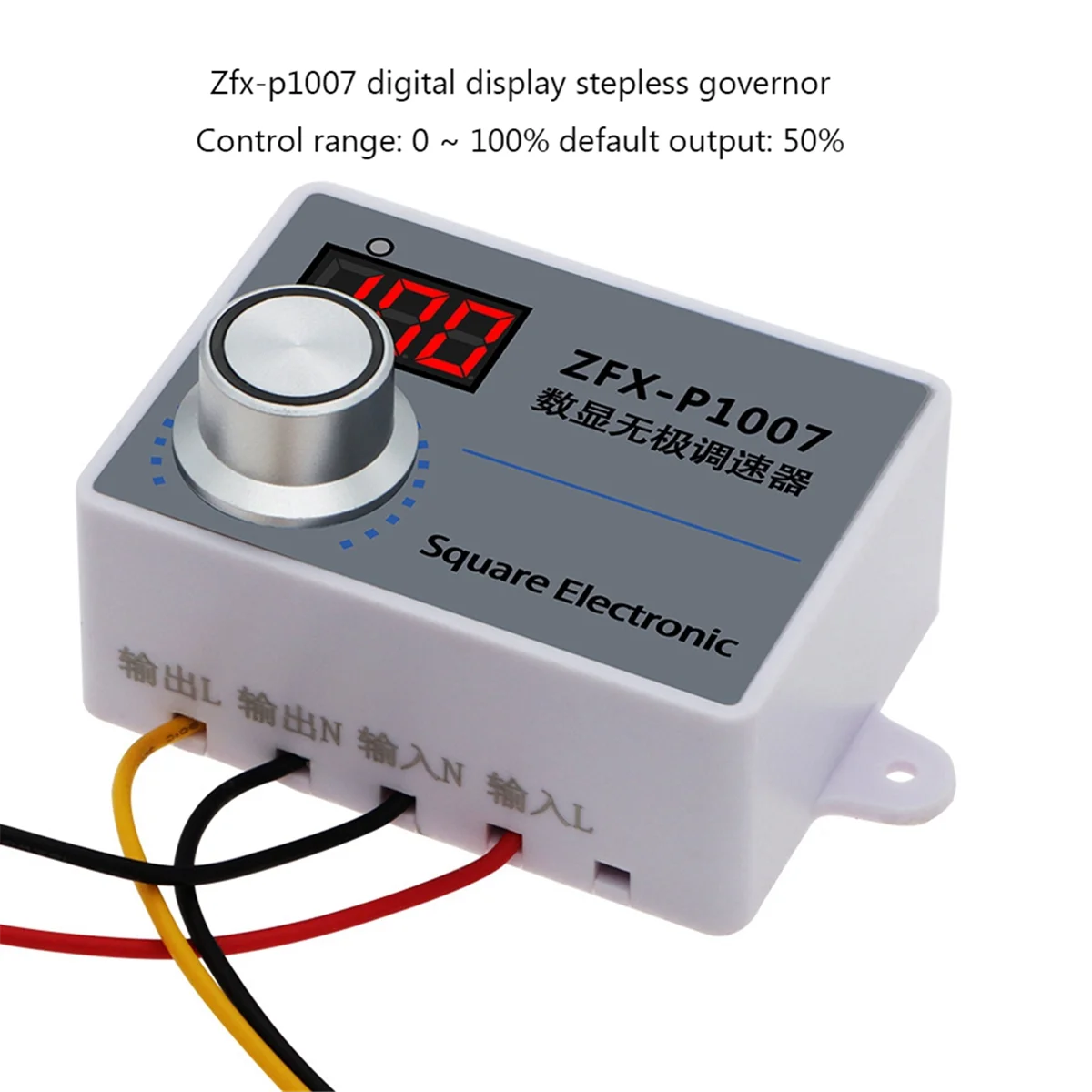 ZFX-P1007 Speed Regulator Adjustable 220V Fan PWM Switchs Speed Controller Conditioner Digital Display Motor Reducer