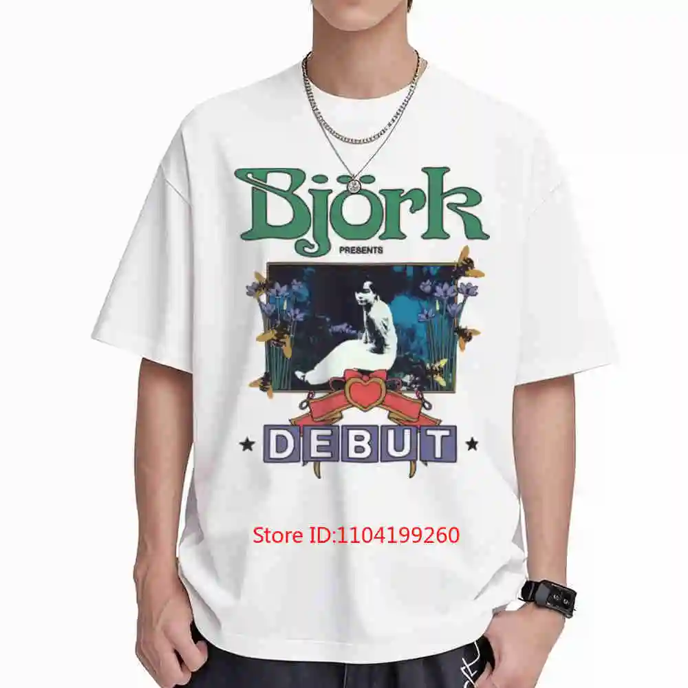Bjork Vintage Music Movie Short Sleeve Tee 100% Cotton T-Shirt