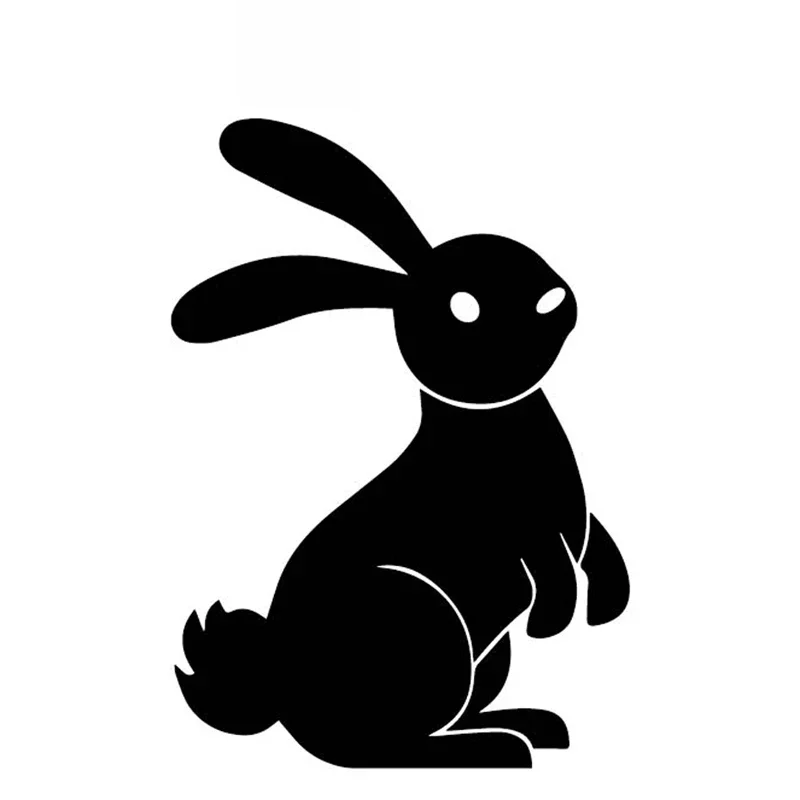 

Rabbit Cute Decals High Quality Car Window Decoration Decals Personalized Pvc Waterproof Decals Black/white, 15cm*11cm