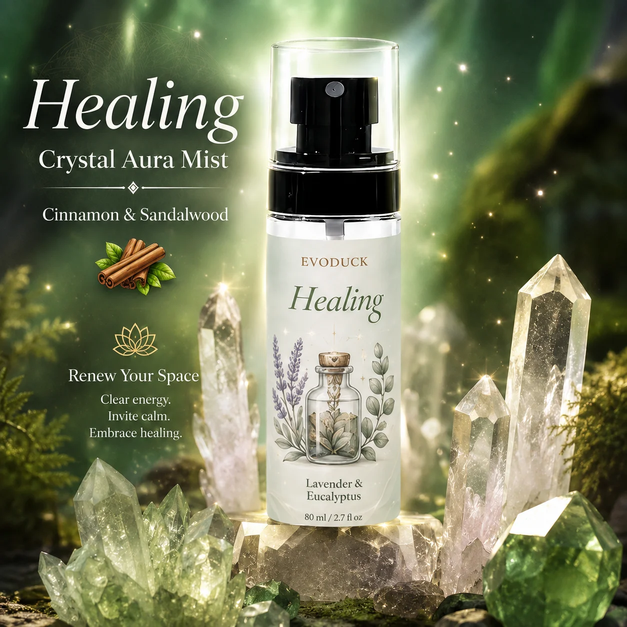 EVODUCK Healing Aura & Room Sp - огляд і ціна Home Fragrance Set Gift