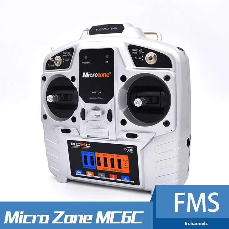 Micro Zone MC6C 6 channel 2.4g airplane model remote controller receiver fixed wing four-axis vehicle and boat model