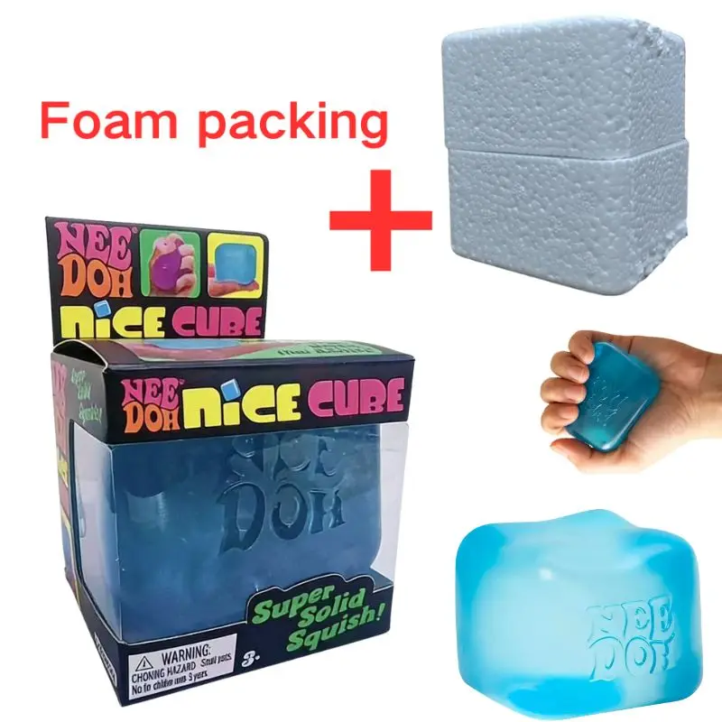 Schylling Nice Cube Sensorischer Fidget-Würfel zur Stresslinderung und Konzentration, Schreibtisch-Spielzeug, Überraschungs-Puzzle-Geschenke für Erwachsene und Kinder