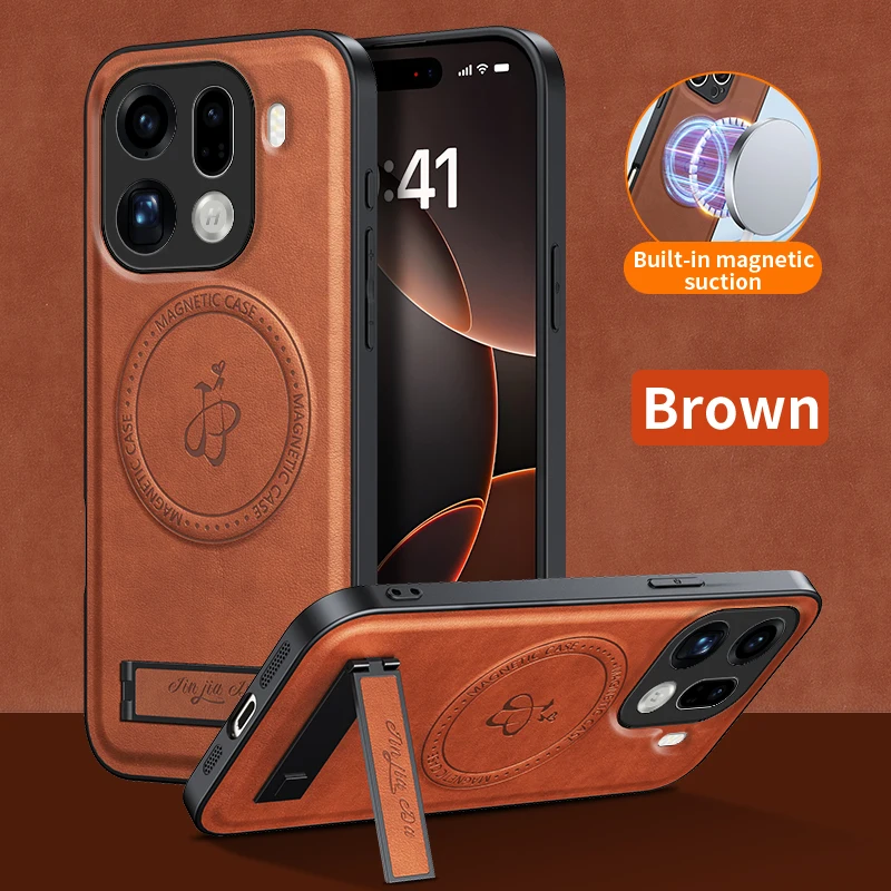 Leather Stand Case for OPPO Realme 16 Pro Plus Find X9 Pro M
