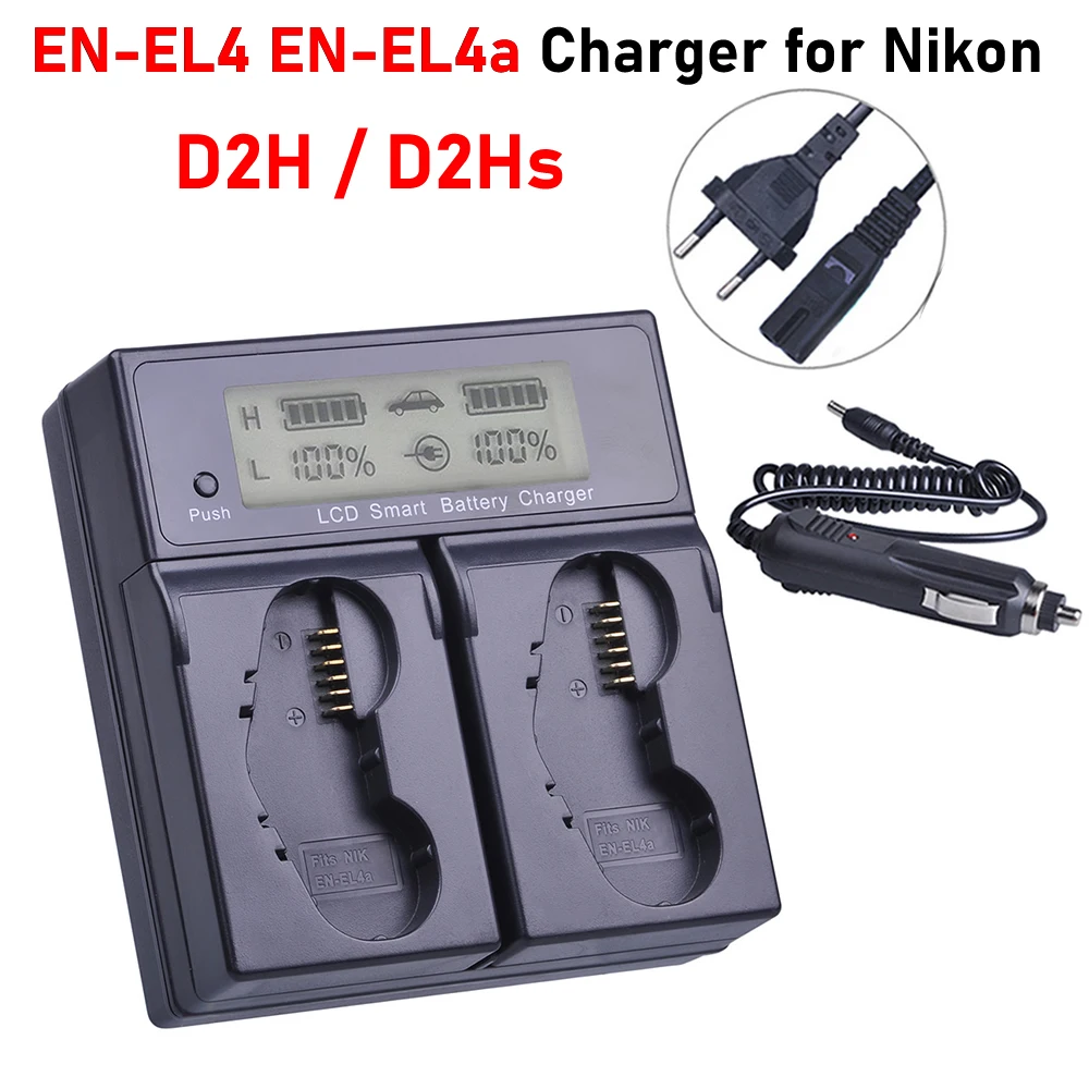 

D2Hs Charger EN-EL4 EN-EL4a MH-21 MH-22 Quick Charger for Nikon D2Hs Battery Charger