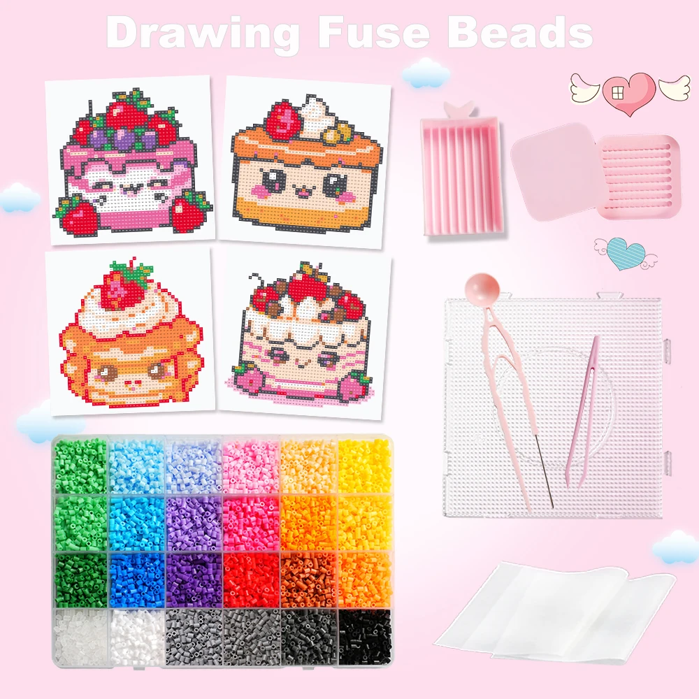 kit-de-micangas-fusiveis-com-12013-pecas-padrao-de-bolo-de-desenho-animado-conjunto-de-micangas-para-passar-a-ferro-ideal-para-artesanato-criativo-suprimentos-diy-e-hobby-artesanal