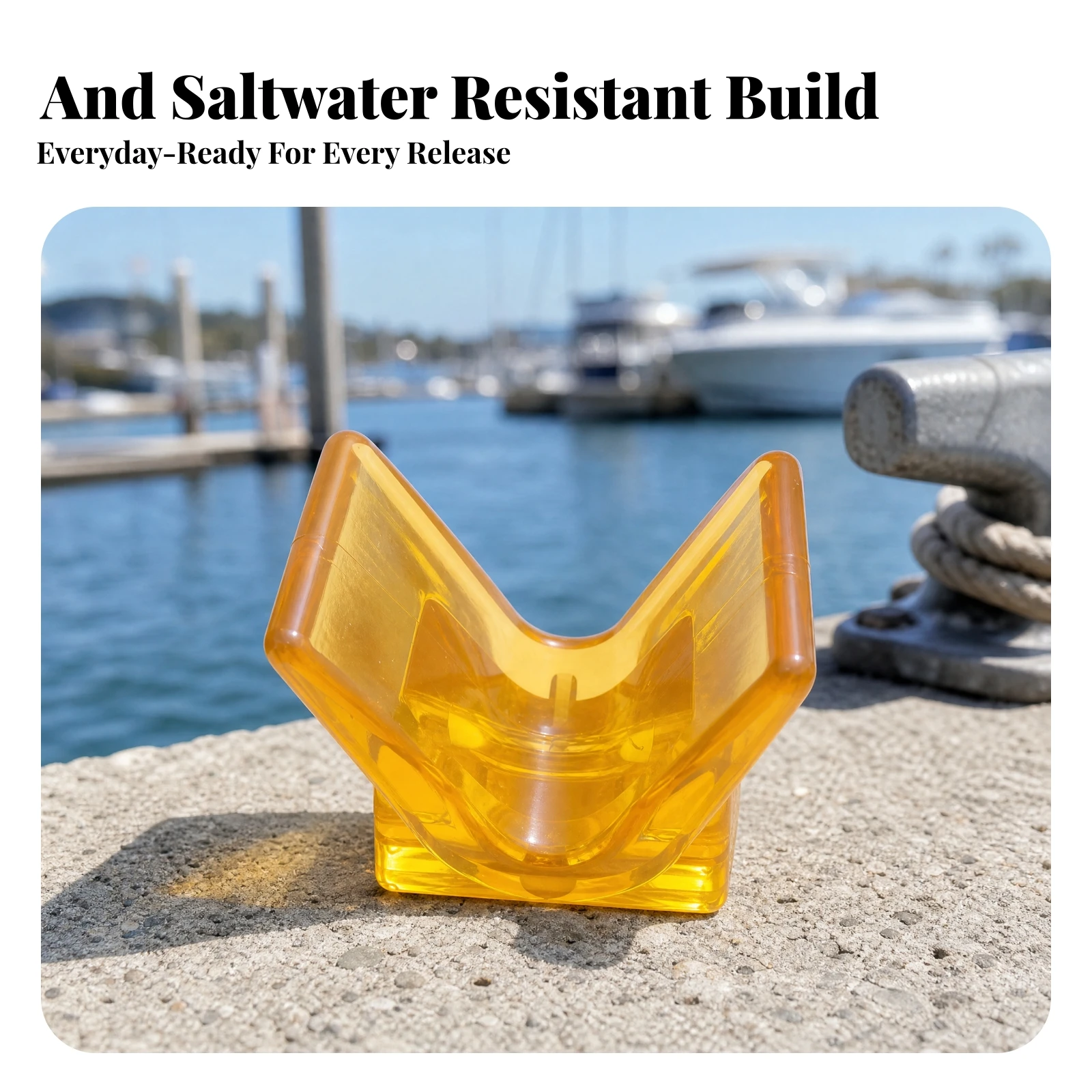 PVC V-Shaped Bow Support Block Supportive V-Shape Bow Stop Block Heavy Duty Compact