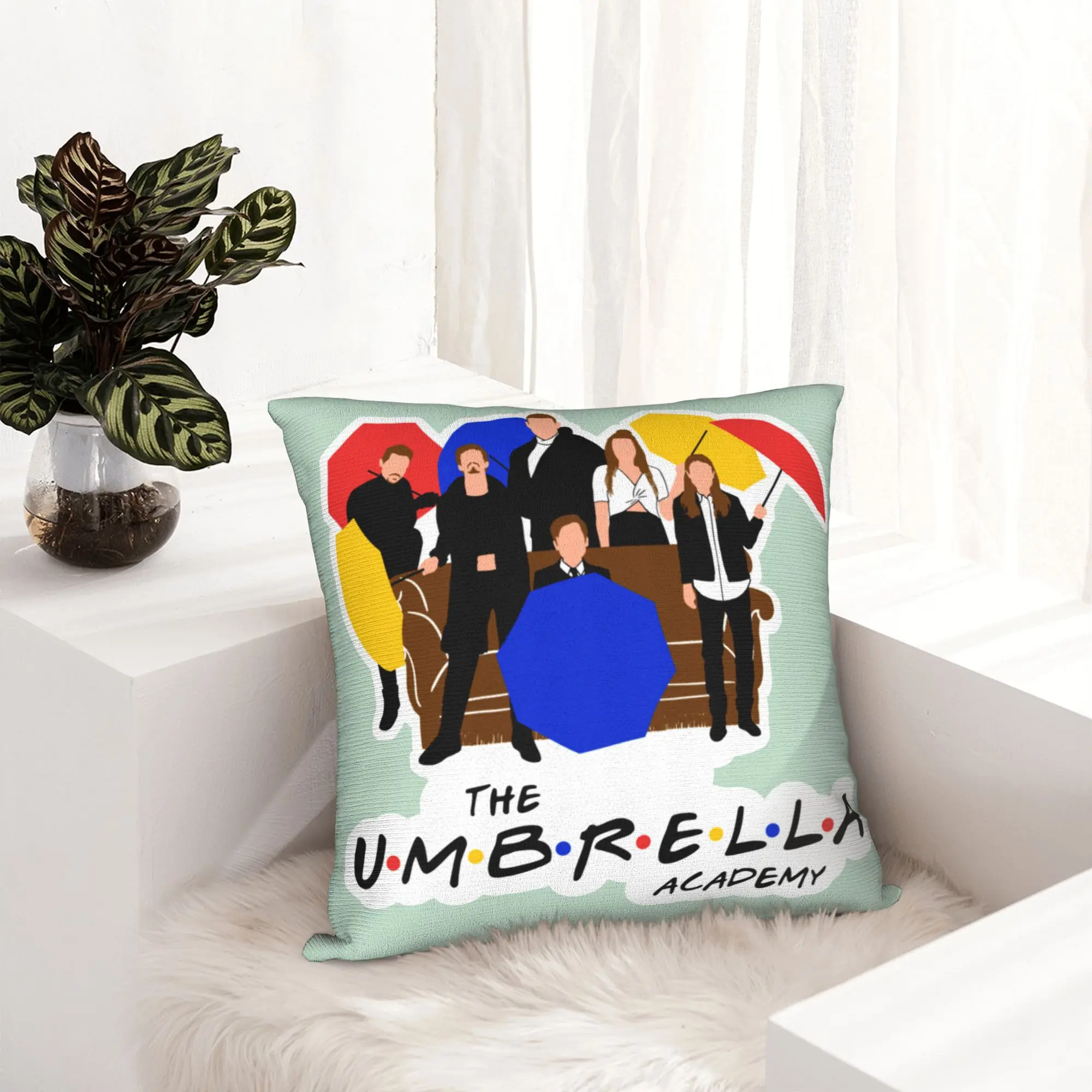 The Umbrella Academy Friends Pillowcase Printing Polyester Cushion Cover Gift TV Series Throw Pillow Case Cover Home Zippered