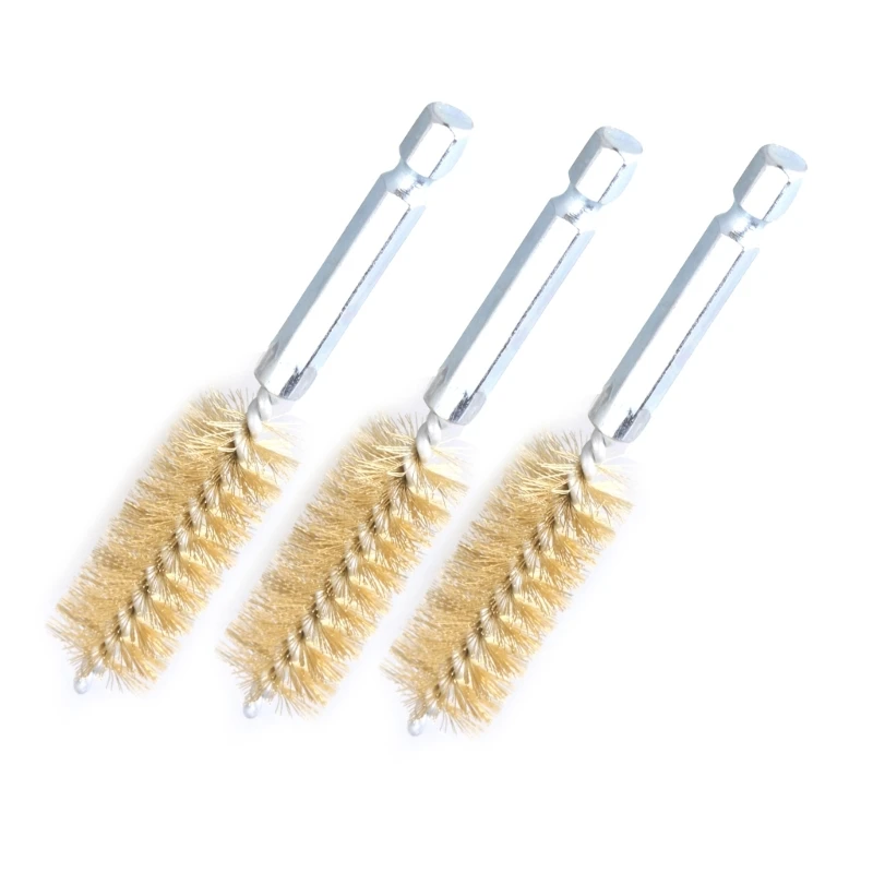 6Pcs Wire Brush Polishing Brushes with Different Size Wire Brush 8/10/12/15/17/19mm for Drill Cleaning Manufacturing