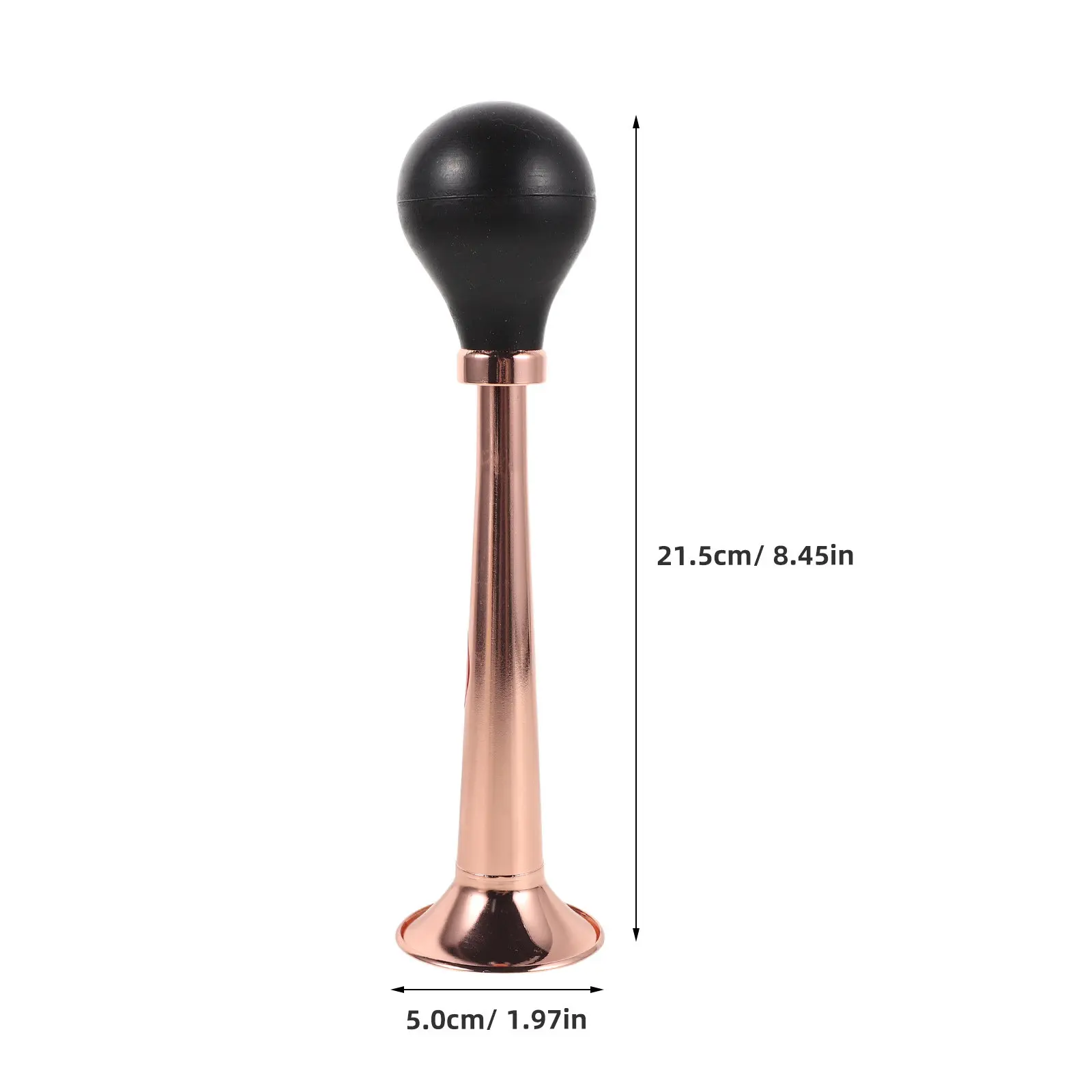 Brass Bugle Horn Loud Manual Air Horn Rubber Bulb Emergency Rescue Signal Track Inspection Outdoor Safety Alert