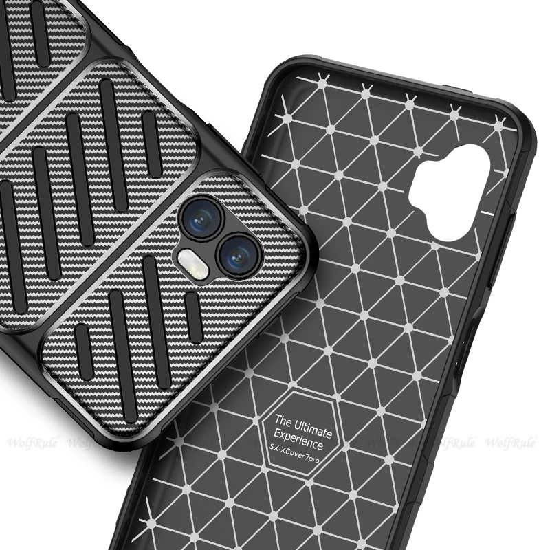 For Samsung Xcover 7 Pro Case Samsung XCover 7 Pro Capas Shockproof Soft Carbon Fiber Fundas Samsung Galaxy X Cover XCover7 Pro