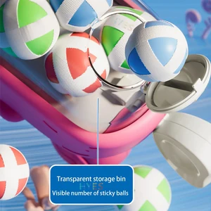 Whale Sticky Ball Throw Toy Set Anak-anak Menembak Bola Pistol Papan Dart Target Peluru Lembut Hadiah Permainan Luar Ruangan untuk Anak Laki-laki Girsl 10 game target penjualan terbaik - №