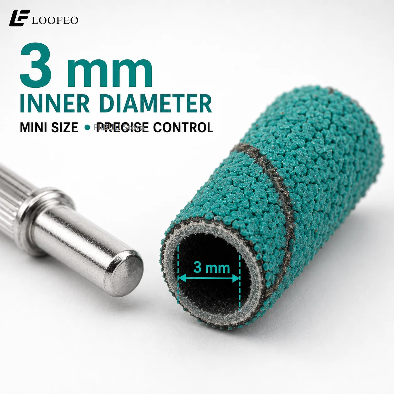 300 Stück 3mm Nagelbohrer-Schleifband-Set 120 180 240 Körnung Mini E-File Schleifhülsen Nagelfeile für Maniküre Pediküre Zubehör – Detail 3