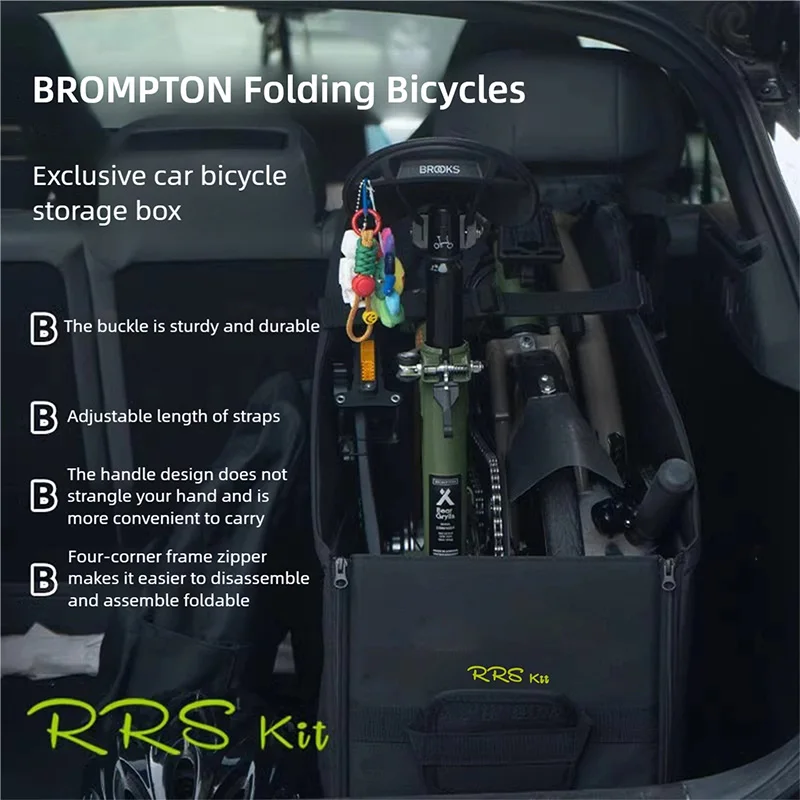 

Портативный складной ящик для хранения велосипеда для Brompton, складной пылезащитный ящик для хранения, водонепроницаемый для Dahon 20-22 дюймов