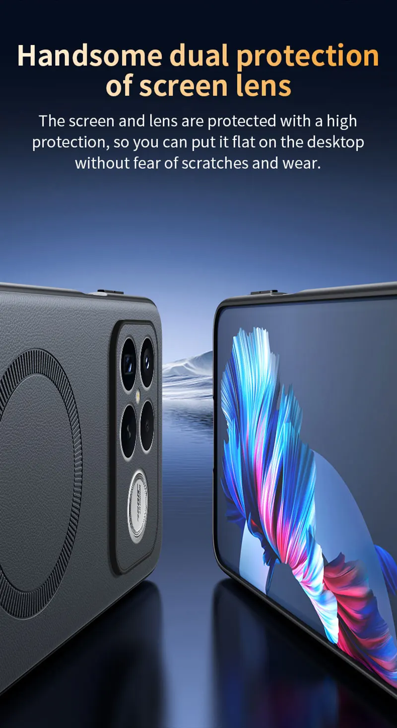 Für Redmi K90 Pro Max Hülle Magnetische Leder-Schutzhülle Für Redmi K90 Pro Max Anti-Fingerabdruck Rutschfest PC+TPU – Detail 16