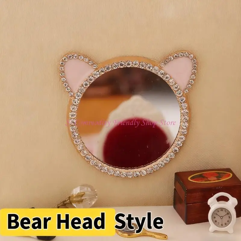 85AE 7Pieces Doll House Accessories Makeup Mirrors Scene Display Props for Craft Model