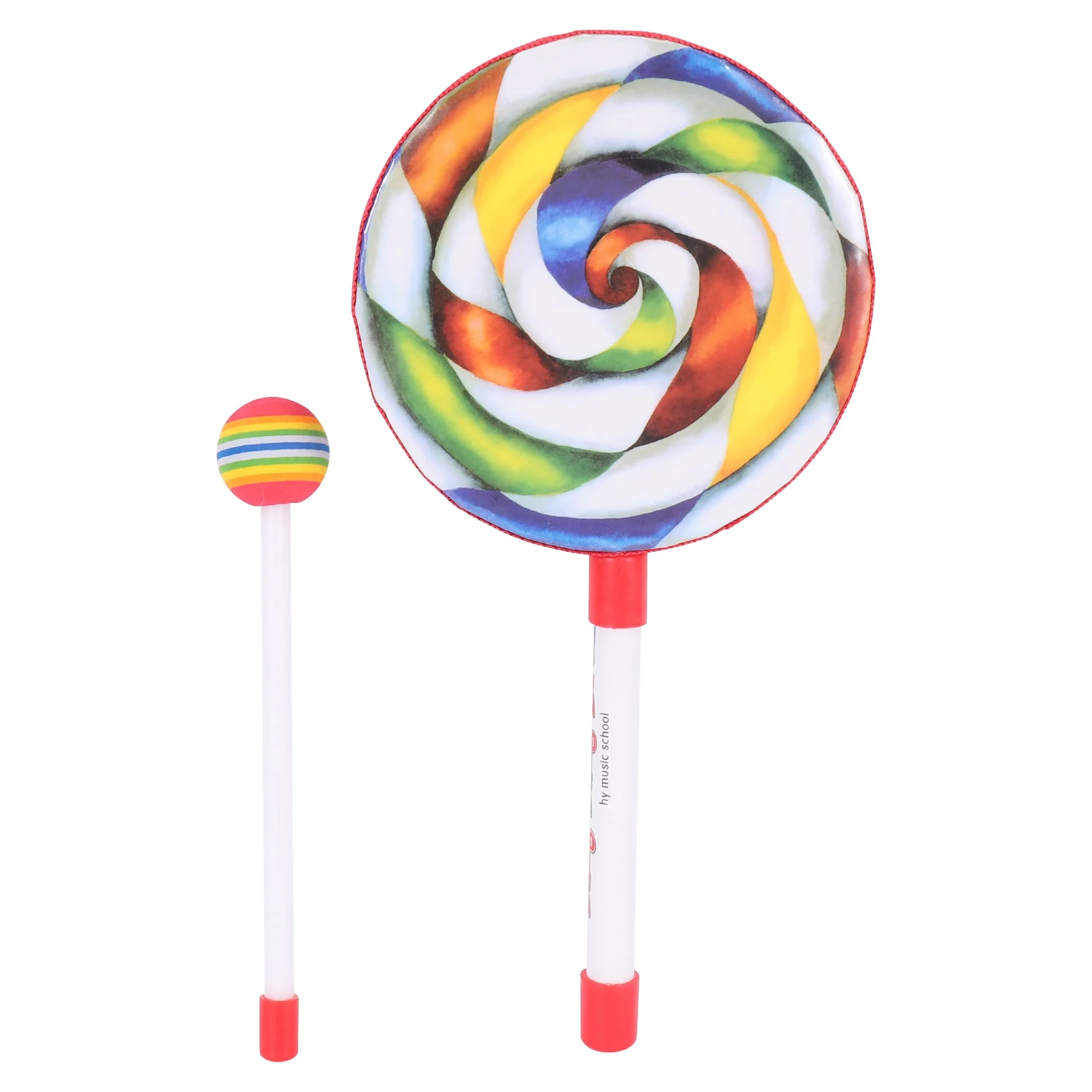 Tambor de pirulito de percussão infantil, 6 polegadas QUENTE