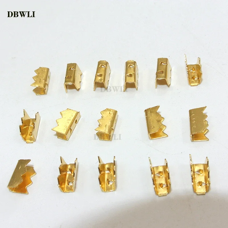 100pcs/lot  451 DJ451 U-shaped Copper  Terminal Tab Cold Inserts Connectors Cold Terminal Small Teeth Fascia Terminal,1.5-2.5mm2