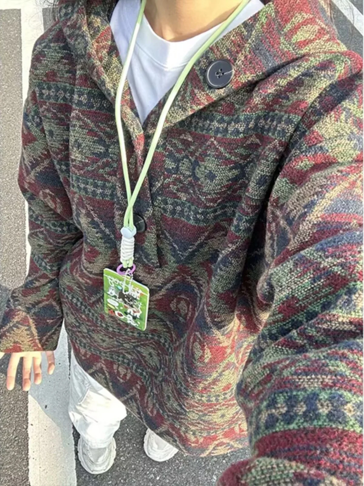 

Новая мужская толстовка в китайском этническом стиле, весенне-осенний вязаный кардиган с эффектом окрашивания, мягкий и уютный, прямого кроя, с длинными рукавами