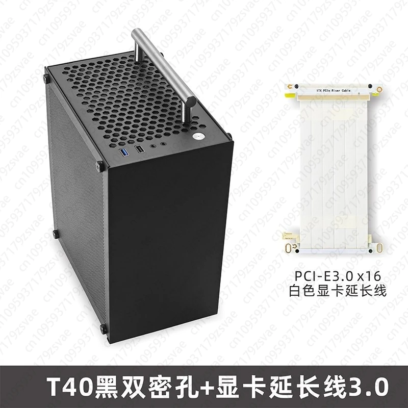 T40-Chassis, Mini-ITX-Back-to-Back-Mini-Handheld, tragbar, Desktop-A4-Chassis, kleines 7-Liter-Chassis