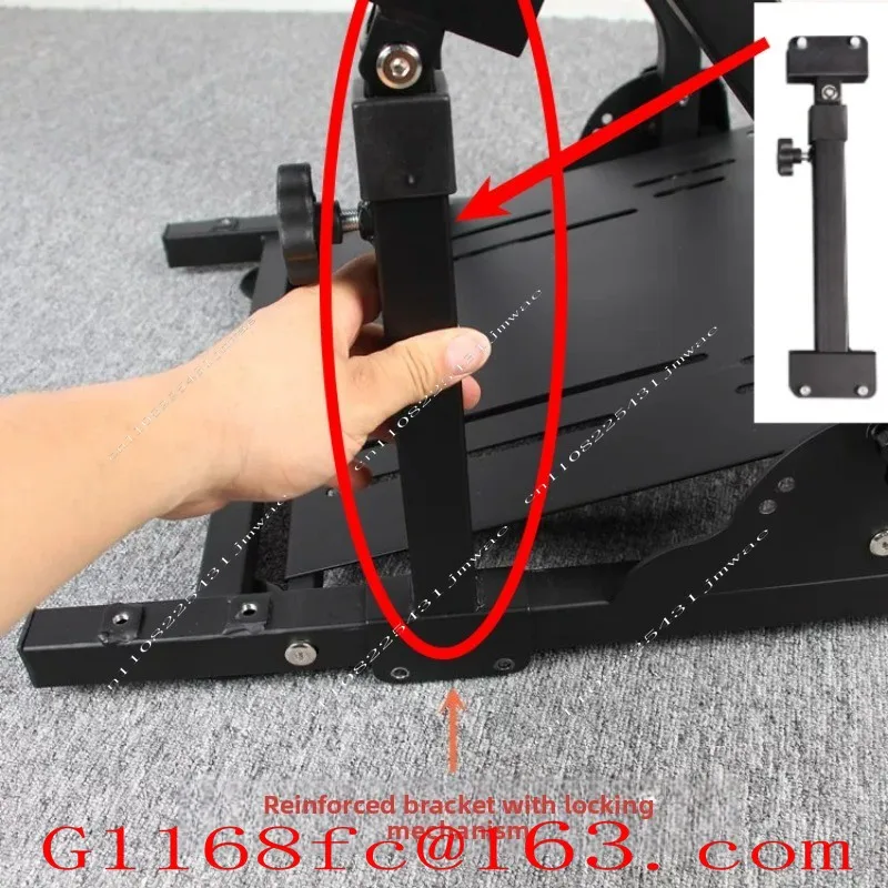 Folding Racing Simulation Steering Wheel Game Bracket Installation Panel Reinforcement To Enhance Stability