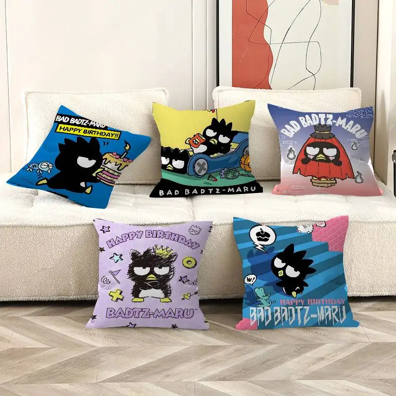 BAD B-BADTZ-MARU Cartoon Pillow Cushion Cover Pillowcase Living Room Sofa Home Decor Customized