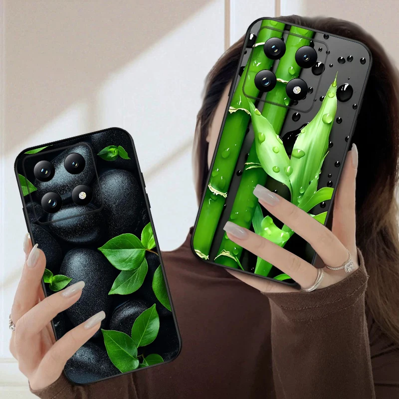 

Rainy green trees For Xiaomi Poco X7 M7 Pro 5G M5 X4Pro M4 M6 4G C65 C75 F6 F5 X6 X5 7 X5 F7 Ultra M5S M4Pro 5G soft phone case