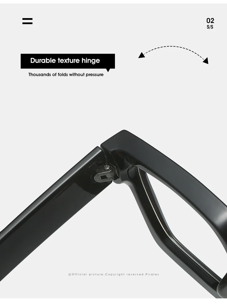 Marke männer Platz Gläser Rahmen Optische Photochrome Blau Licht Lesebrille Retro Große Brillen Klassische Computer Gläser – Detail 16