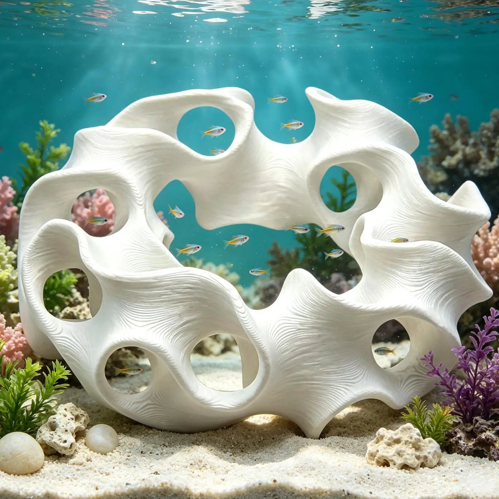 Aquarium-Deko Betta-Hängematte Fisch-Deko Schwimmende Betta-Versteckshöhle Garnelenhöhle Aquarium-Hängematte, Schwimmender Futter- und Ruheplatz – Detail 3
