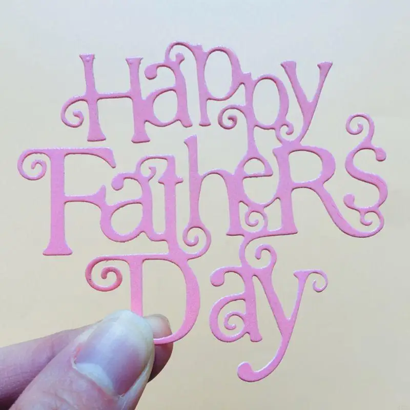 

Happy Fathers Day Cutting Dies DIY Scrapbooking Children Adults Making Supplies Q5WC