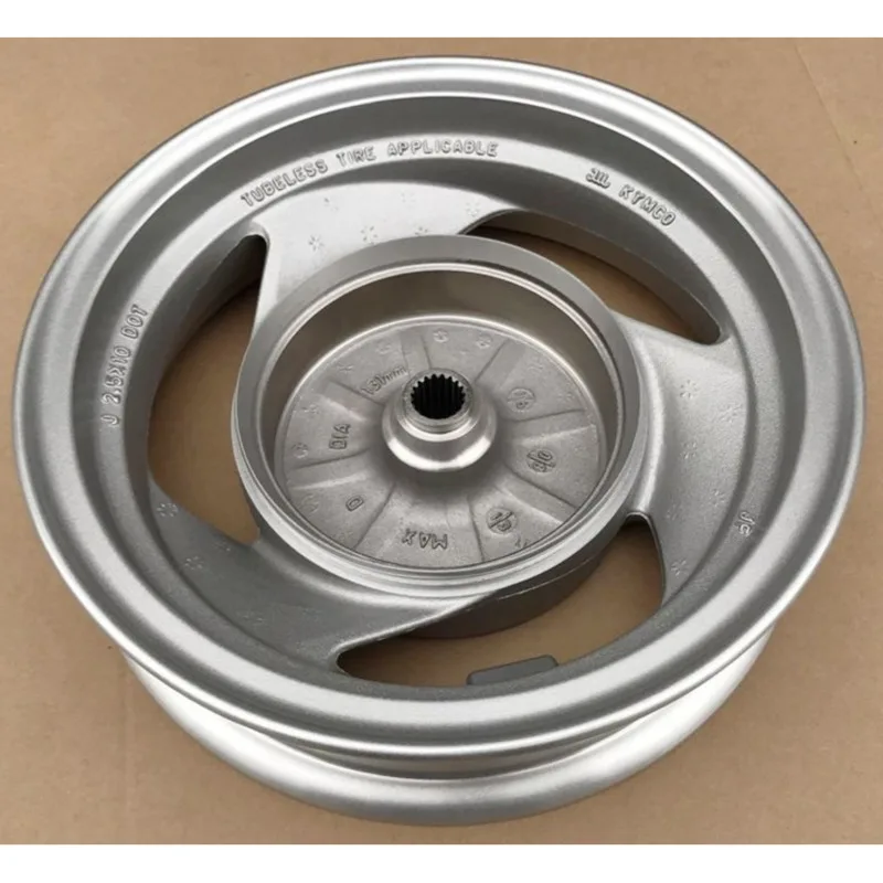 

Motorbike Rear Wheel Hub Silver Without Air Nozzle for Kymco Gp110 Vp110