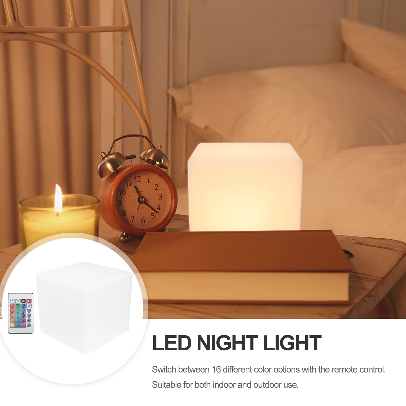 

Led Cube Outdoor Waterproof Color Changing Garden Light 15Cm Remote Control Lamp For Party Pool Decoration Dry
