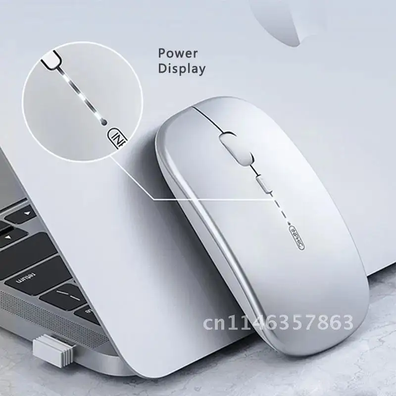 Mouse mágico sem fio óptico multi-touch, ratos para Mac OS Windows, branco, 2.4GHz