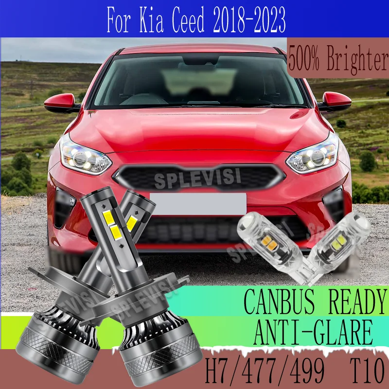 

6500K White Light Bright and Safe for Night Driving Built-in Fan Warranty HEADLIGHT For Kia Ceed 2018 2019 2020 2021 2022 2023