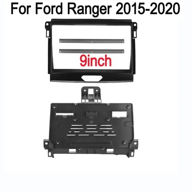

9-дюймовая панель установки автомобильного радиоприемника, комплект отделки приборной панели для FORD Ranger Everest 2015-2017, панель рамки радиоприемника автомобиля