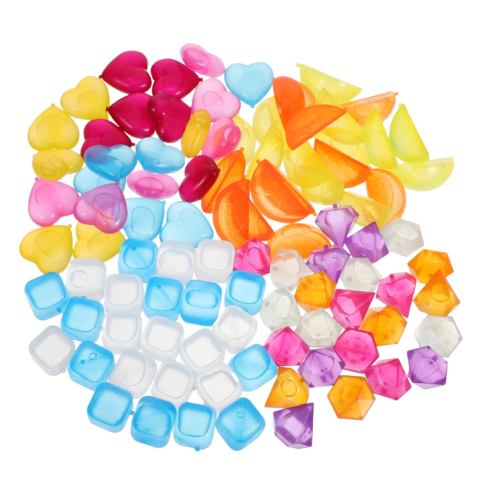 

96pcs Ice Cubes Reusable Quick Freezing Non Melting Plastic Bar Tools Drinks Coolers Lunch Bags Ice Mold