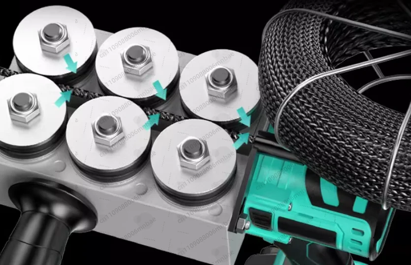 Automatic Pull Wire Stringing Machine Cable Push Puller Tools Rechargeable Communication Lead Machine 30m