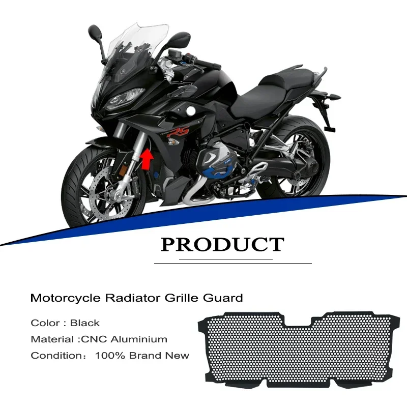 For BMW R1200R R1200RS Radiator Guard Grille Cover Protection Cooler Guard Cover R1250R R1250RS R 1200 R R 1250 R/RS 2015-2021