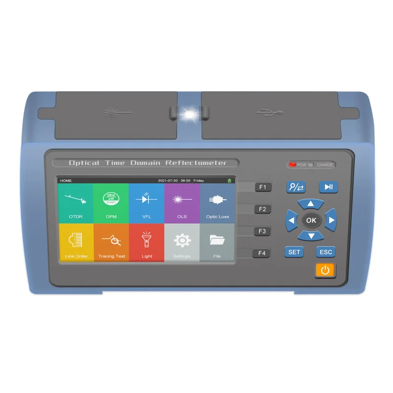 TM291D 1310/1550nm OTDR Optical Time Domain Reflectometer Fiber Breakpoint Tester with Line Sequence and Line Hunting Function