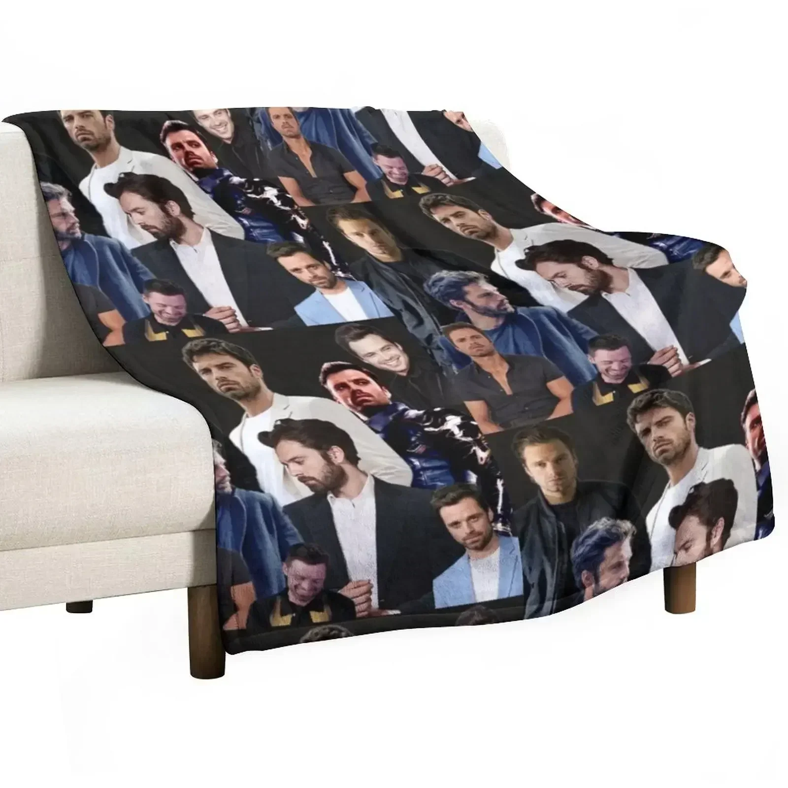 Sebastian Stan Throw Blanket Polar Blankets For Baby Sofa Blankets