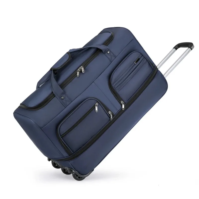 Waterproof luggage Travel bag Large capacity expandable folding Oxford cloth carrying male and female student travel bag