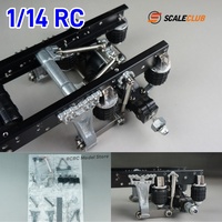 RC Truck Rear Single-axle Airbag Suspension System SCALECLUB DDQNXG-TY-1 For Tamiya 1 14 RC Truck 770S FH16 Parts Accessories