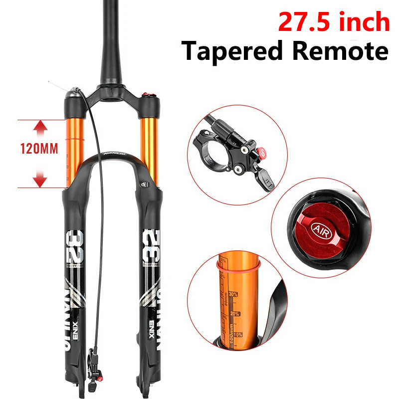 Fourche Avant VTT Ultra Légère 26/27.5/29 Pouces - Alliage Magnésium Avec Télécommande Et Réglage Traction