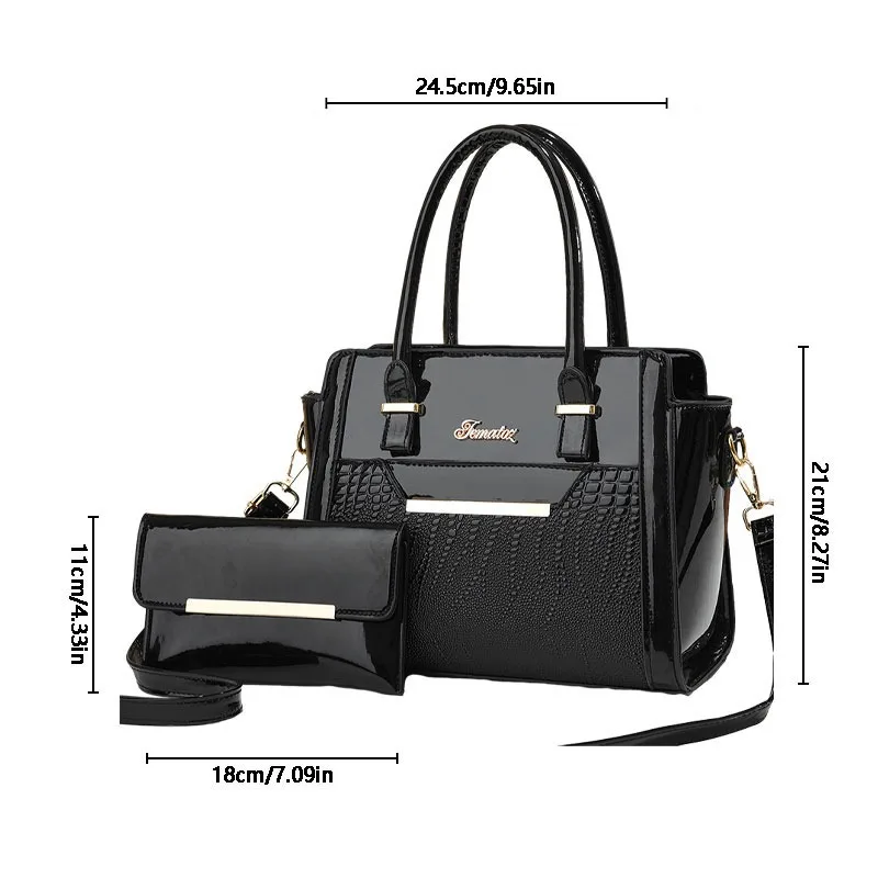 1PC Fashion Large Capacity PU Leather Handbag Simple Atmospheric One Shoulder Handbag Daily Versatile Small Bag