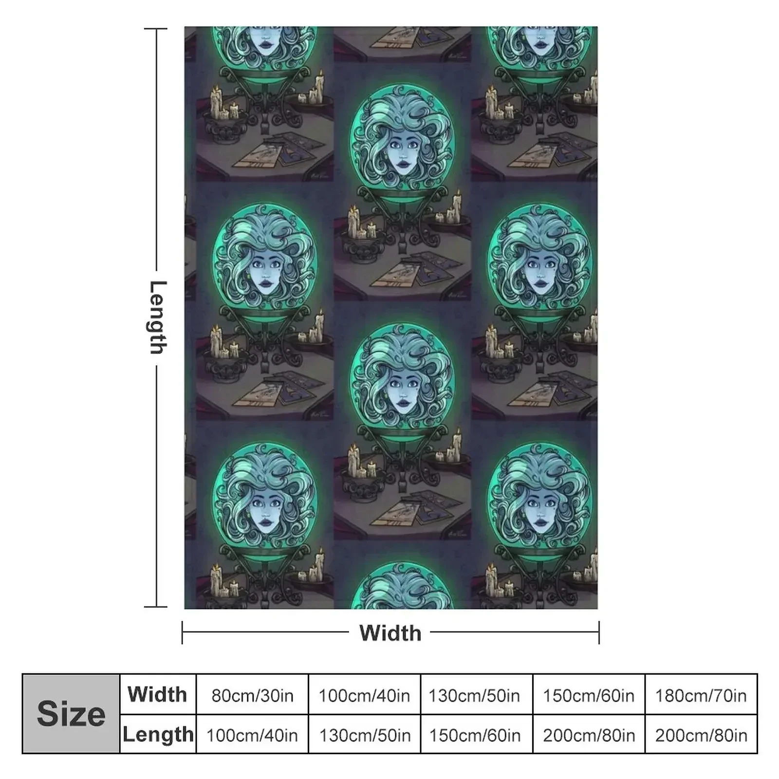 Madame Leota Throw Blanket Personalized Gift Plaid on the sofa Blankets