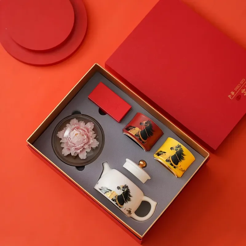 2026 Horse Year ICH Floral Set | Business New Year Gift Box