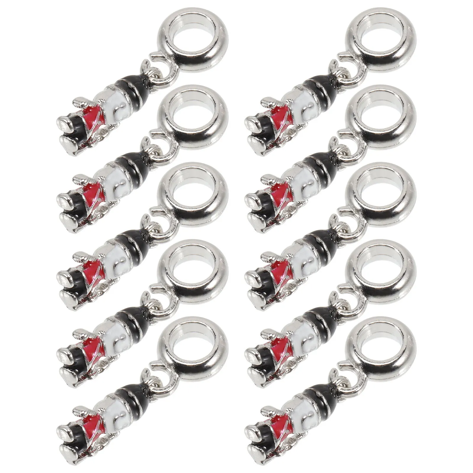 

10 шт., ретро ювелирные изделия, подвески «Щелкунчик» для DIY, серьги, ожерелья, брелки, ремесленные проекты, рождественские декоративные подвески