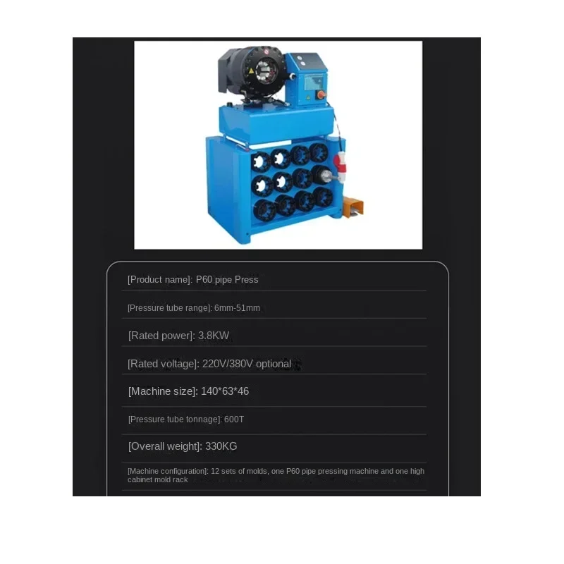 New Electric Hydraulic Tubing Pressing Machine Pipe Shrink Machine Greenhouse Hand Frame Steel Pipe Locking Machine Construction