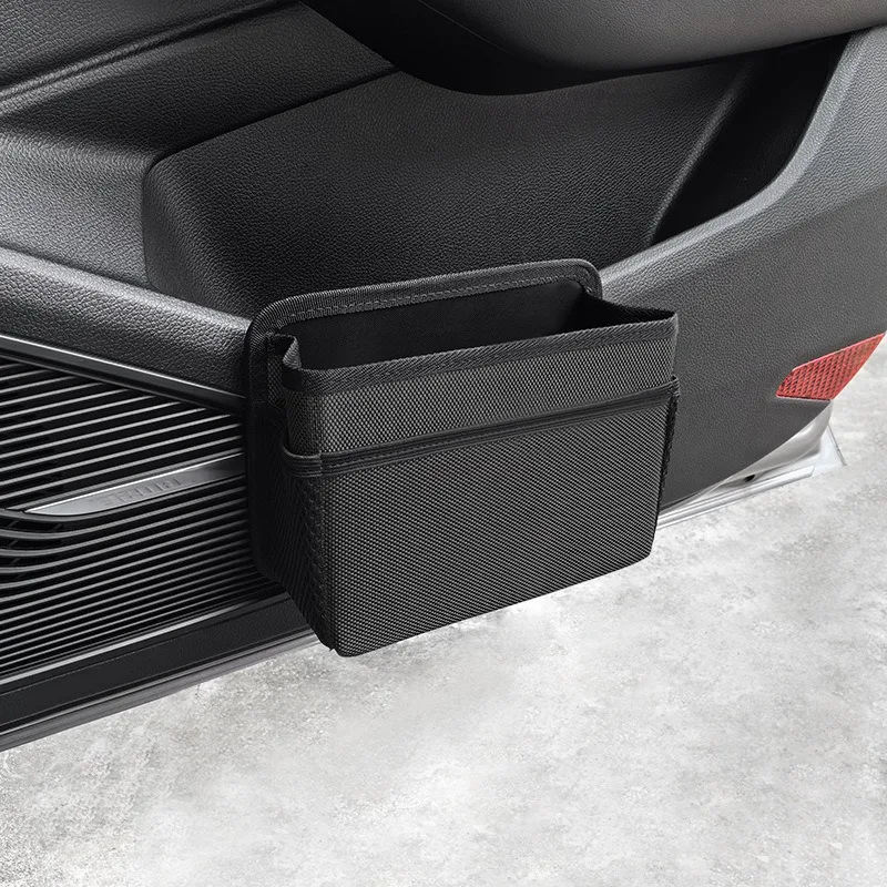 Auto Seite Tür Faltbare Mülleimer PU Leder Multifunktions Lagerung Box Auto Organizer Sitzlehne Hängende Lagerung Tasche Mülleimer
