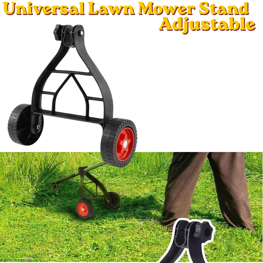 Adjustable String Trimmer Support Wheels Auxiliary Wheels Universal Lawn Mower Stand For Brush Cutter part